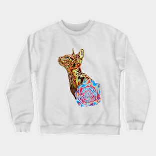 golden cat Crewneck Sweatshirt